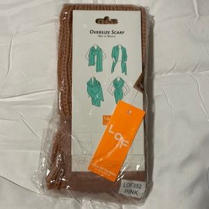 Love Of Fashion Oversized Scarf in Pink NWT